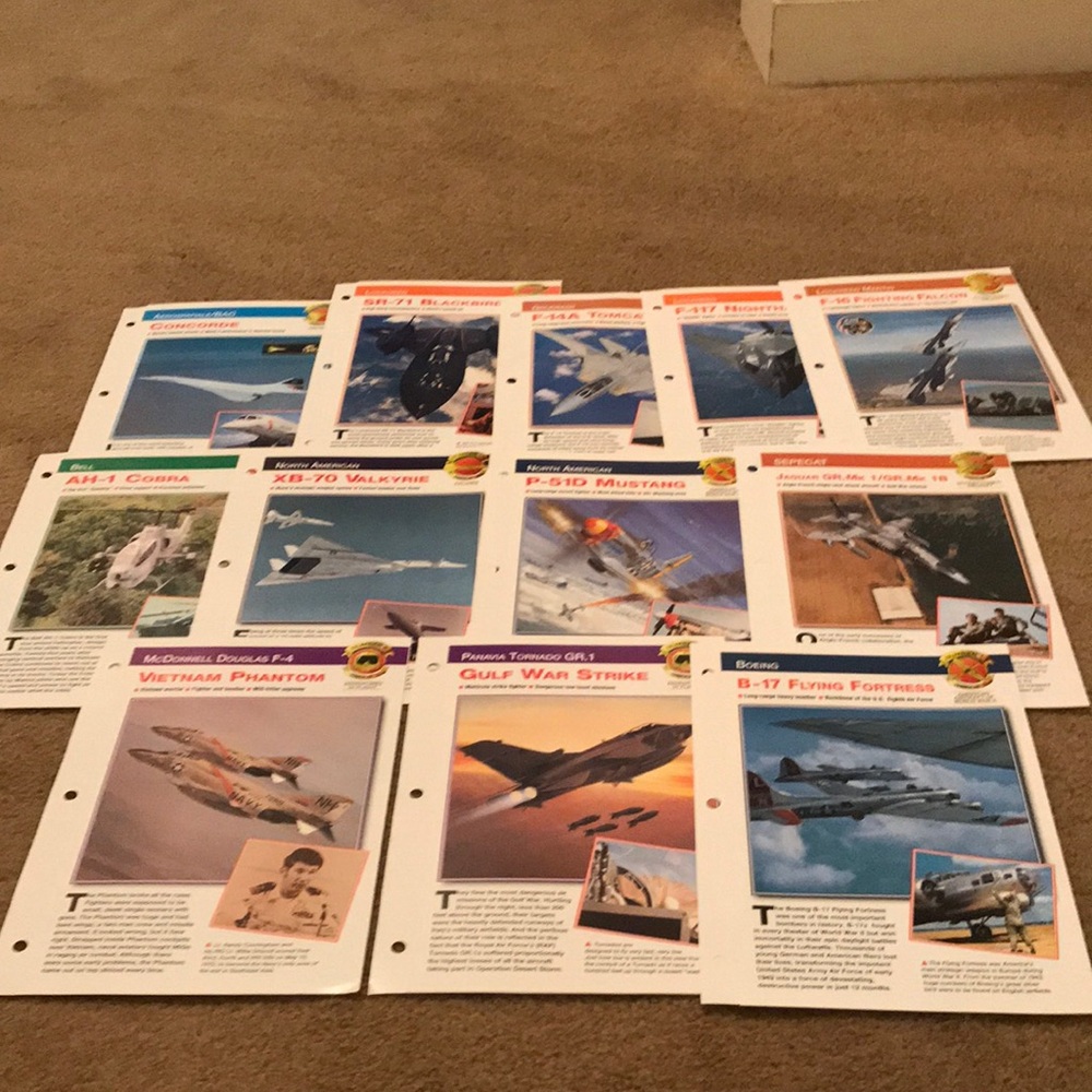 12 Aircraft of the World Pamphlets